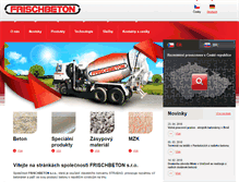 Tablet Screenshot of frischbeton.eu